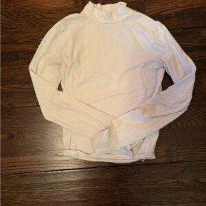 Hollister White Mock Neck Top